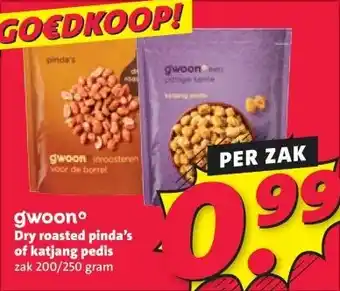 Nettorama gwoonº Dry roasted pinda's of katjang pedis aanbieding