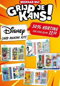 Boekenvoordeel Disney CARD MAKING KITS aanbieding