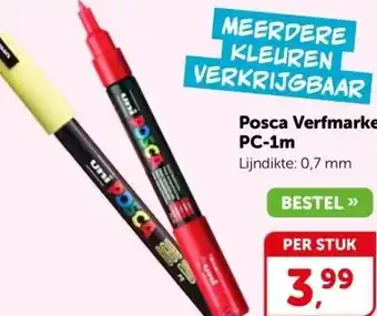 Boekenvoordeel Posca Verfmarker PC-1m aanbieding