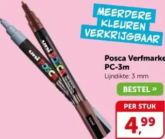 Boekenvoordeel Posca Verfmarker PC-3m aanbieding