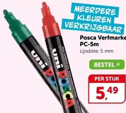 Boekenvoordeel Posca Verfmarker PC-5m aanbieding