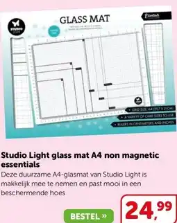 Boekenvoordeel Studio Light glass mat A4 non magnetic essentials aanbieding