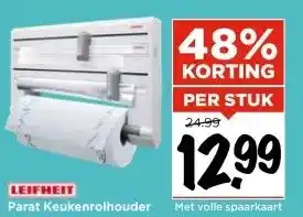 Vomar Voordeelmarkt LEIFHEIT Parat Keukenrolhouder aanbieding