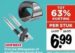Vomar Voordeelmarkt LEIFHEIT ProLine Blikopener of Knoflookper Knobi King aanbieding