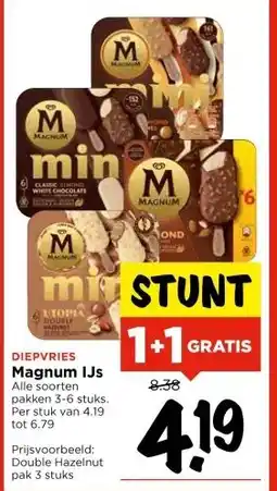Vomar Voordeelmarkt DIEPVRIES Magnum IJs aanbieding
