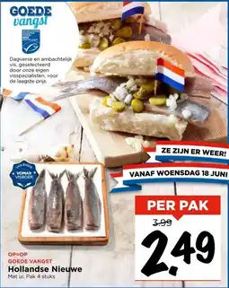 Vomar Voordeelmarkt GOEDE VANGST Hollandse Nieuwe aanbieding