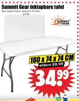 Dirk Summit Gear inklapbare tafel aanbieding