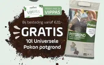 Coppelmans Bij besteding vanaf €20,- GRATIS 10l Universele Pokon potgrond aanbieding