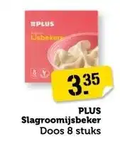 Coop PLUS Slagroomijsbeker aanbieding