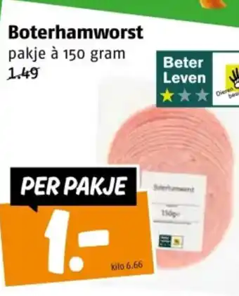 Poiesz Boterhamworst aanbieding
