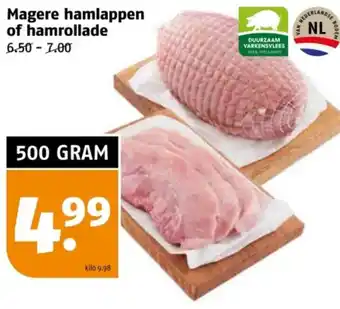 Poiesz Magere hamlappen of hamrollade aanbieding