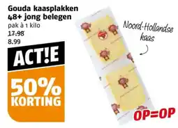 Poiesz Gouda kaasplakken 48+ jong belegen aanbieding