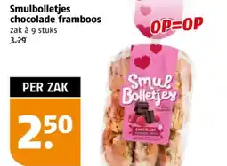 Poiesz Smulbolletjes chocolade framboos aanbieding