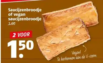 Poiesz Saucijzenbroodje of vegan saucijzenbroodje aanbieding
