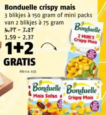 Poiesz Bonduelle crispy mais aanbieding