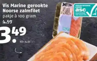 Poiesz Vis Marine gerookte Noorse zalmfilet aanbieding