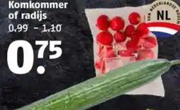 Poiesz Komkommer of radijs aanbieding