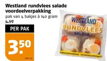 Poiesz Westland rundvlees salade voordeelverpakking aanbieding