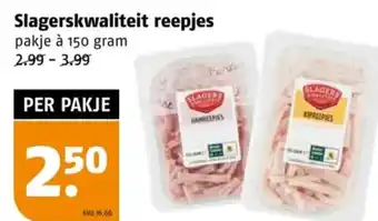 Poiesz Slagerskwaliteit reepjes aanbieding