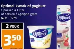 Poiesz Optimel kwark of yoghurt aanbieding