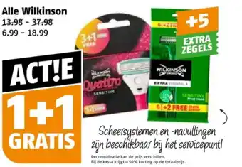 Poiesz Alle Wilkinson aanbieding