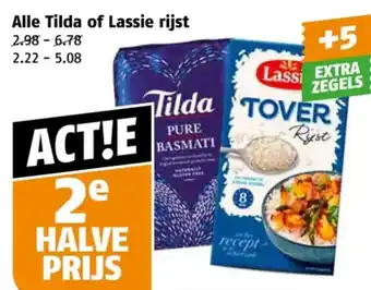 Poiesz Alle Tilda of Lassie rijst aanbieding