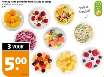 Poiesz Healthy Hand gesneden fruit, salade of toetje aanbieding