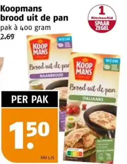 Poiesz Koopmans brood uit de pan aanbieding