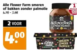 Poiesz Alle Flower Farm smeren of bakken zonder palmolie aanbieding