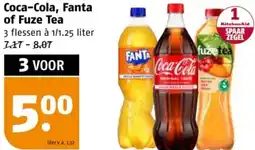 Poiesz Coca-Cola, Fanta of Fuze Tea aanbieding