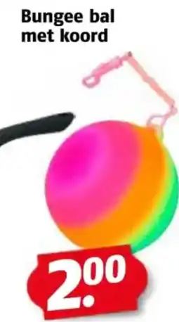 Poiesz Bungee bal met koord aanbieding