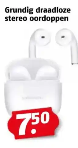 Poiesz Grundig draadloze stereo oordoppen aanbieding
