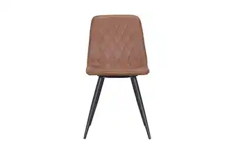 Woonsquare Forrest eetkamerstoel cognac aanbieding