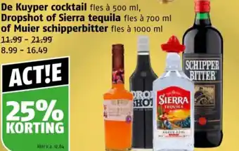 Poiesz De Kuyper cocktail Dropshot of Sierra tequila of Muier schipperbitter aanbieding