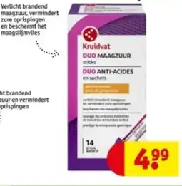 Kruidvat Kruidvat DUO MAAGZUUR sticks DUO ANTI-ACIDES en sachets aanbieding