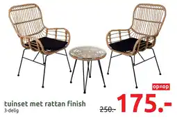Deka Tuin Tuinset met rattan finish aanbieding