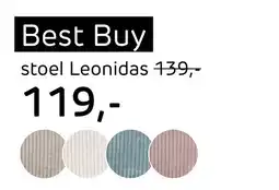 Henders & Hazel Stoel Leonidas aanbieding