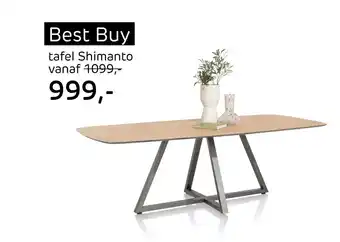 Henders & Hazel Tafel Shimanto aanbieding