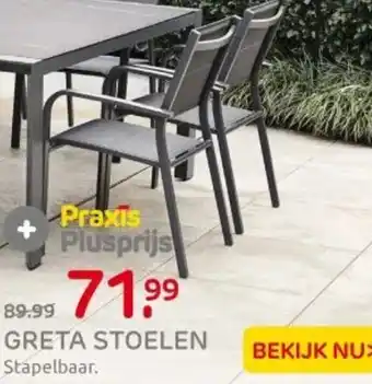 Praxis Greta stoelen aanbieding