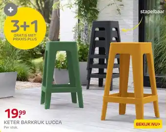 Praxis Keter barkruk lucca aanbieding