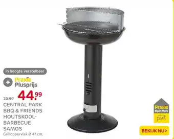 Praxis Central park bbq & friends houtskool barbecue samos aanbieding
