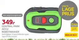 Praxis Central park accu robotmaaier aanbieding