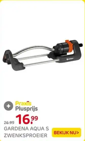 Praxis Gardena aqua s zwenksproeier aanbieding