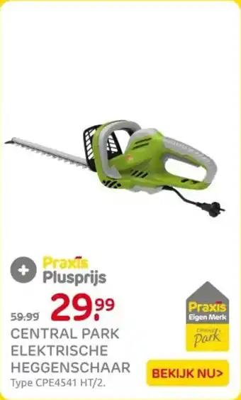 Praxis Central park elektrische heggenschaar aanbieding