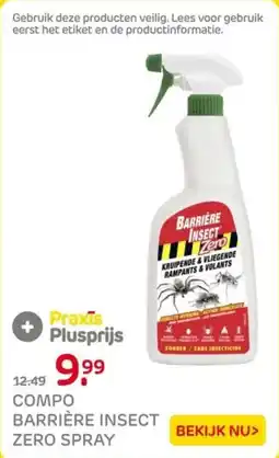Praxis Compo barrière insect zero spray aanbieding