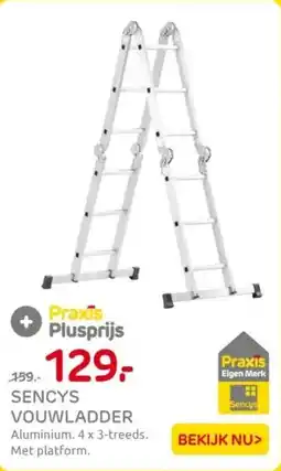 Praxis Sencys vouwladder aanbieding