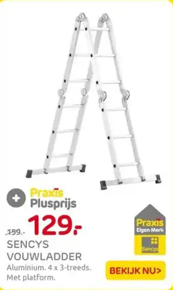 Praxis Sencys vouwladder aanbieding