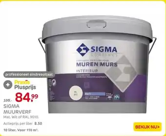 Praxis Sigma muurverf aanbieding
