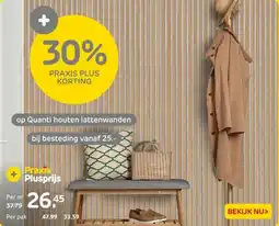Praxis Op Quanti houten lattenwanden aanbieding
