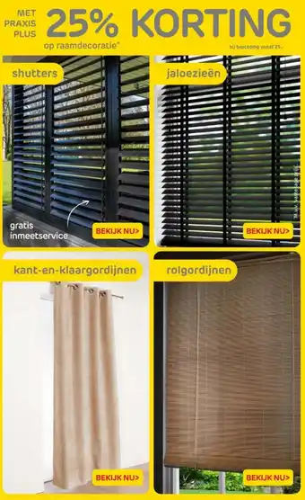 Praxis Op raamdecoratie aanbieding